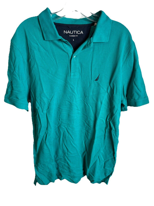Nautica Men's Polo Shirt Size L Large Cotton Casual