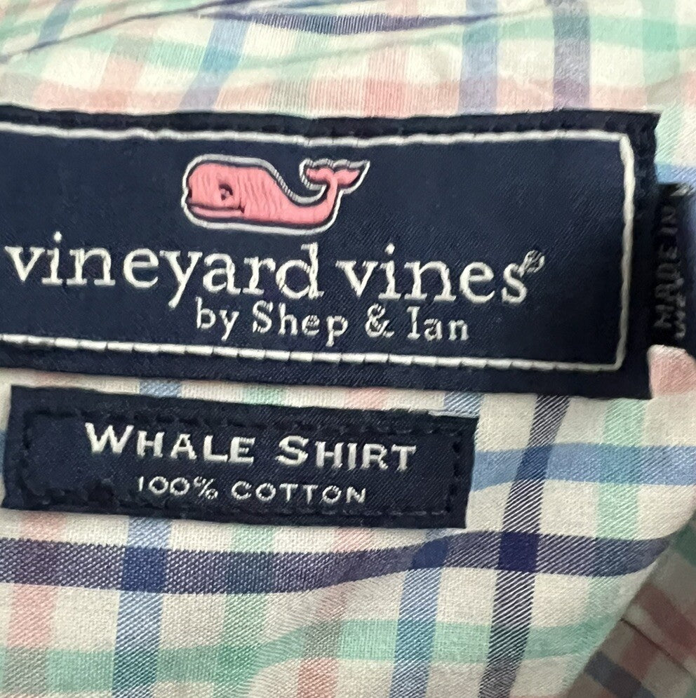 Vineyard Vines by Shep & Ian Whale Shirt Long Sleeve Button Down - Medium 12-14
