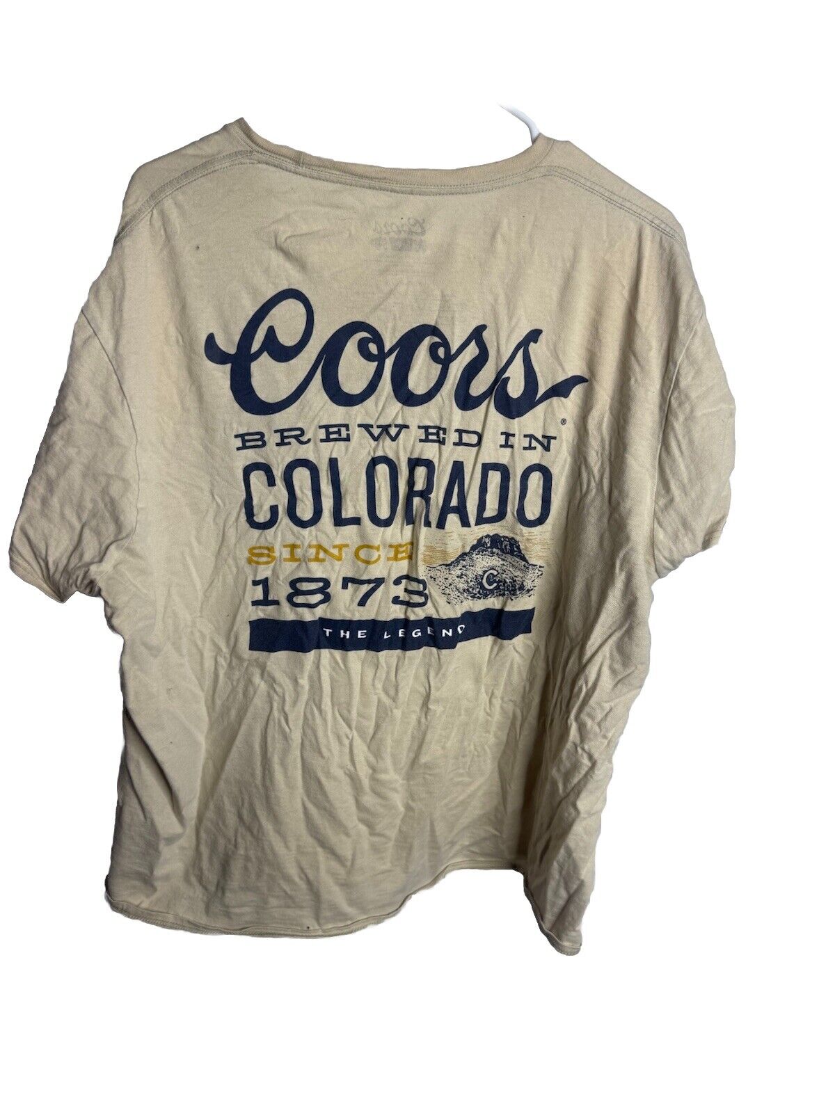COORS LIGHT COLD AS THE ROCKIES T SHIRT OFFICIAL Size XL