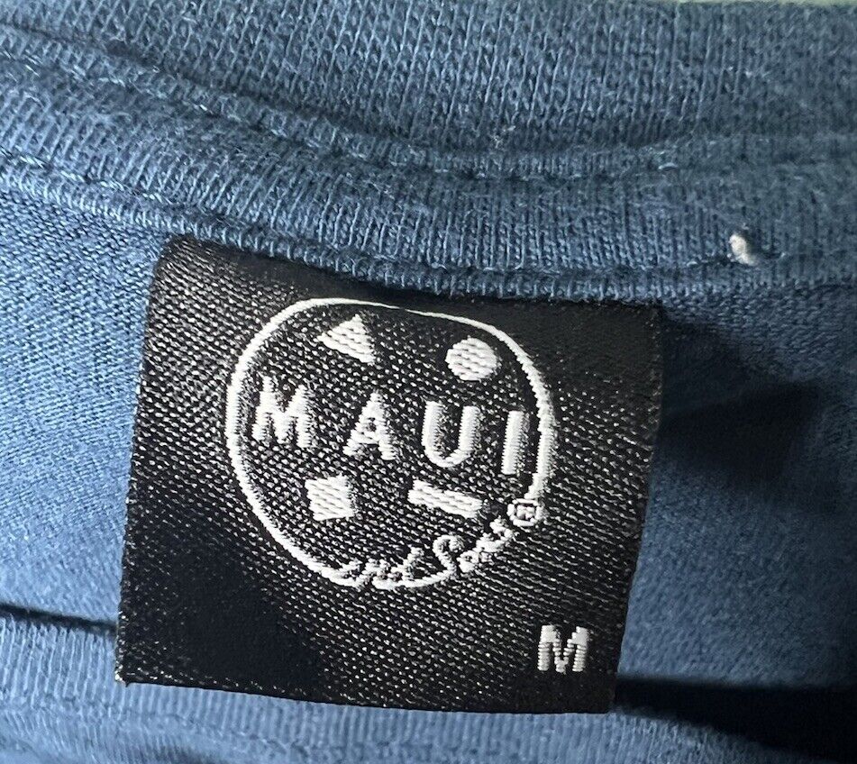 Mens Maui Classic Logo Short Sleeve T Shirt Size Medium