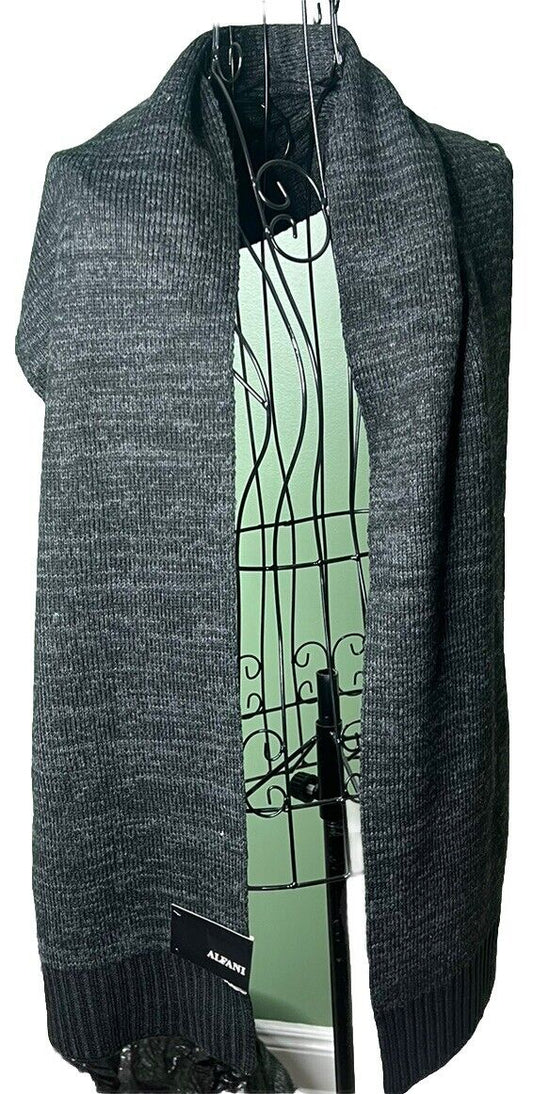 Alfani Scarf Unisex One Size Black Long Outdoors NWT New $40