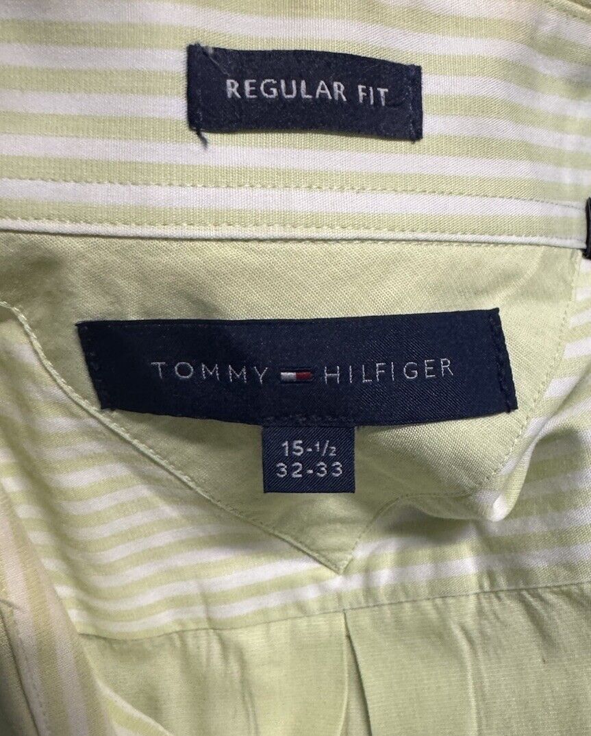 Tommy Hilfiger Button Down Shirt Men’s 15.5 32-33 Long Sleeves