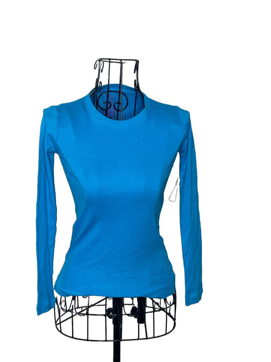 Childrens Place Girls Med 7/8 Blue Long Sleeve Sleeve Shirt