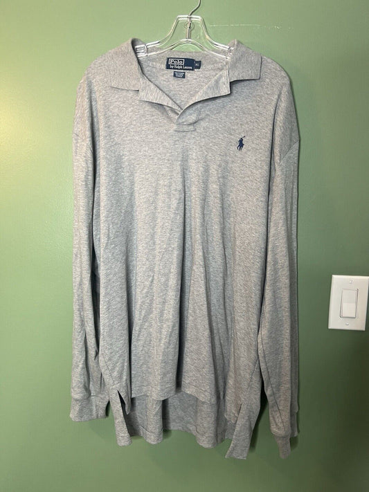 Polo Ralph Lauren Men’s Medium Gray Long Sleeve Pullover Sweater