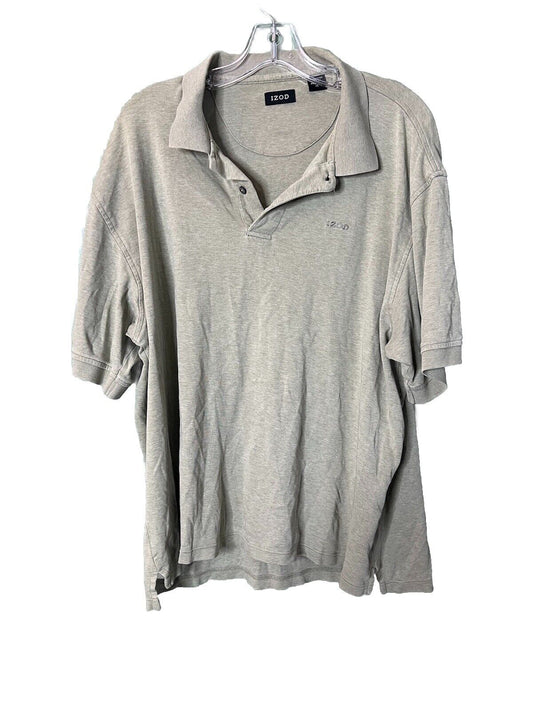Izod Men's Polo Shirt Regular Fit Short Sleeve Size XL Some Stain In Armpits