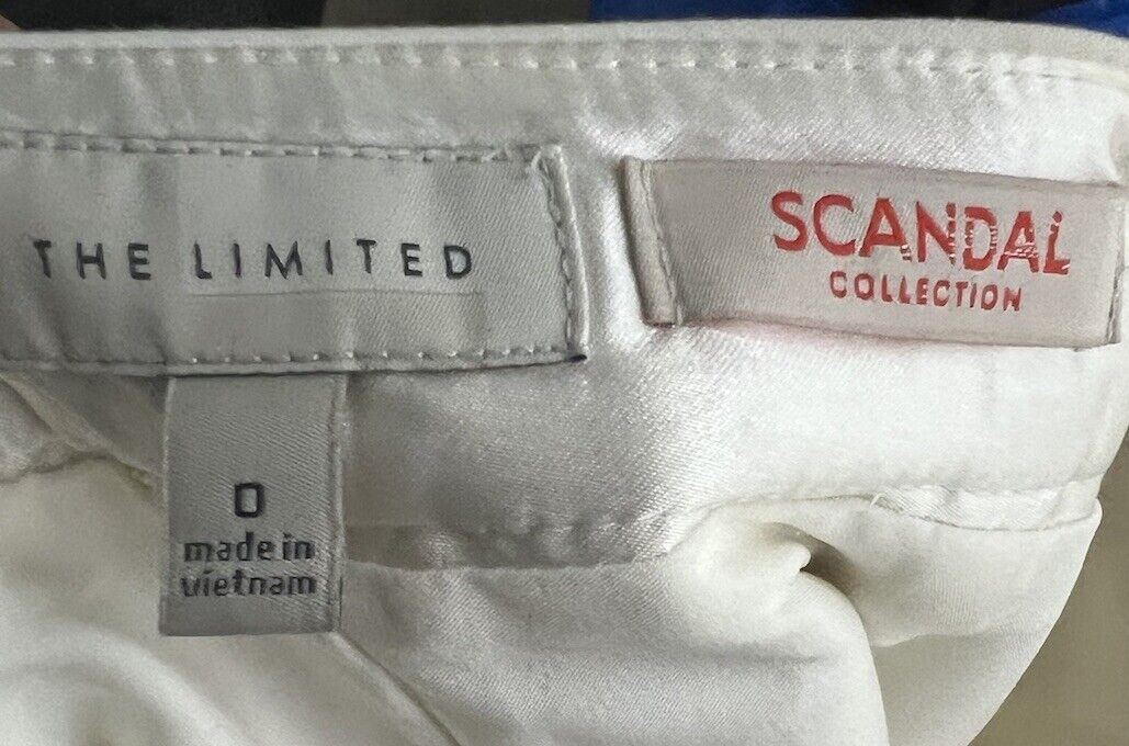 The Limited Scandal Collection Cream Pencil Skirt Sailor White Size 0