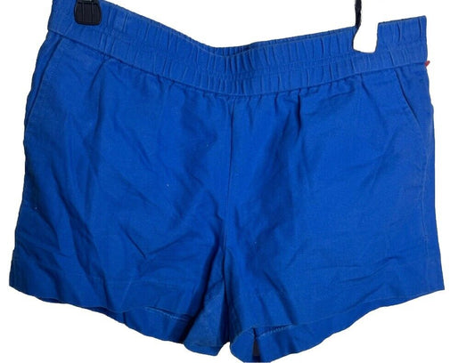 J. Crew Women's Shorts Royal Blue Size 8 Chino Khaki Mid Rise 2.5" Cotton