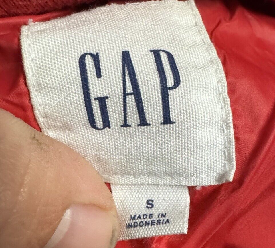 Vintage Gap Men’s Down Feather Insulated Full Zip Puffer Jacket Small