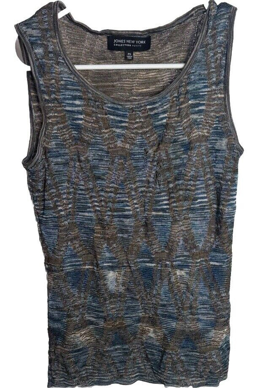Jones New York Collection Stretch Knit Tank Top Petite Small