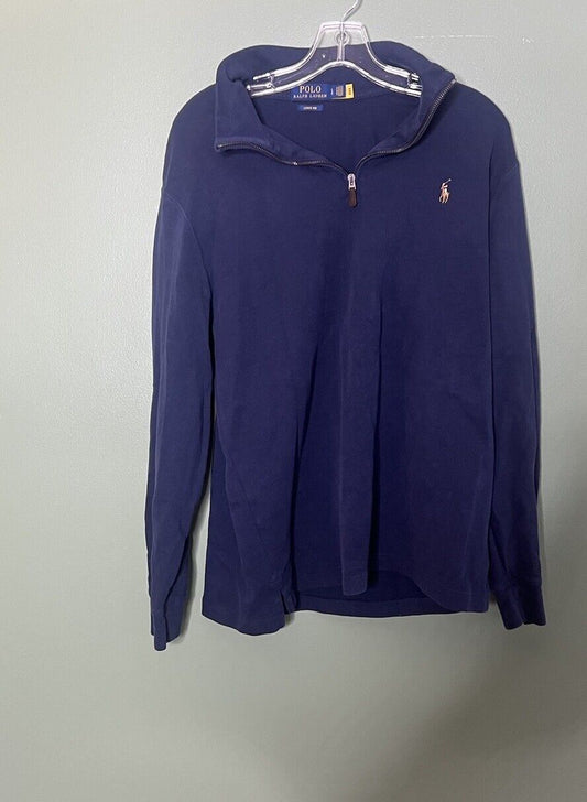 Polo Ralph Lauren Long Sleeve Polo Shirt Men’s L Large Blue (See Description)