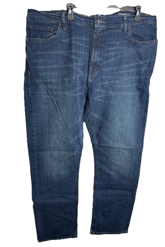 NAUTICA Mens Dark Blue Straight Leg Denim Jeans 42 X 32