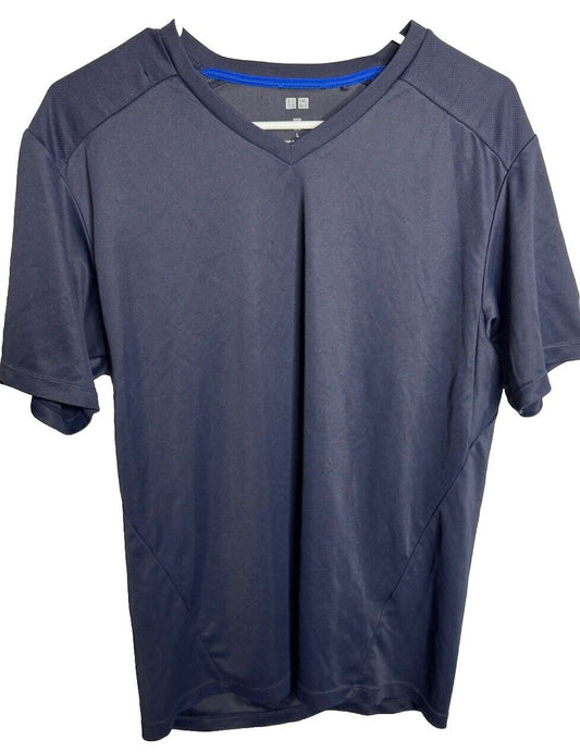 Men’s Uniqlo  V Neck T-shirt Navy Large