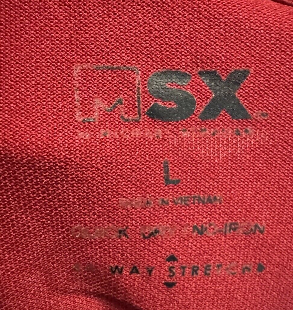 MSX Michael Strahan Mens Polo Shirt large Short Sleeve Pullover