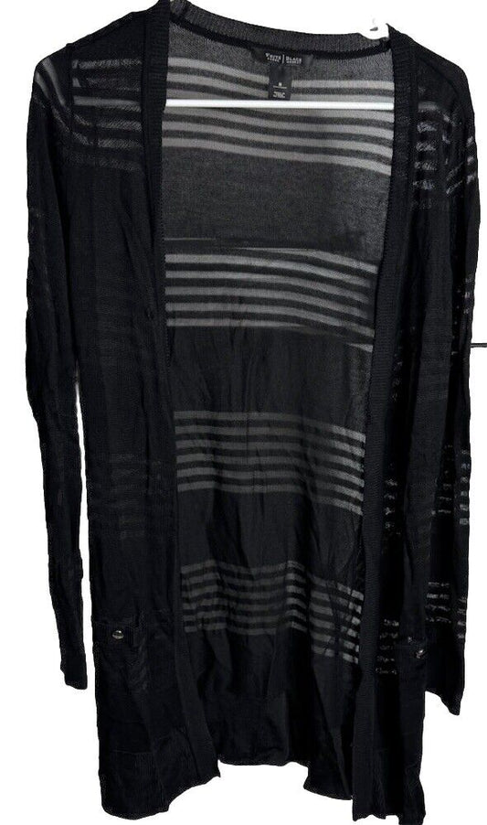 White House Black Market Small Black Cardigan