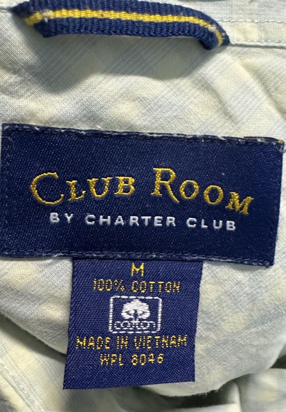 Club Room Chunky Plaid Short Sleeve Men's Button Down Shirt Medium