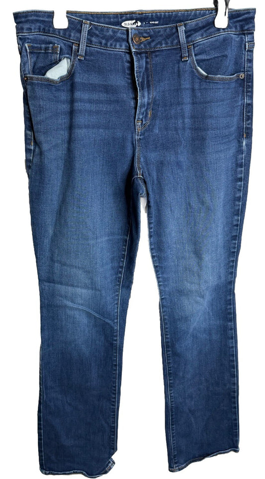 Old Navy The Dreamer Bootcut Jeans Women's Size 12 Long Blue Mid Rise 5-Pocket