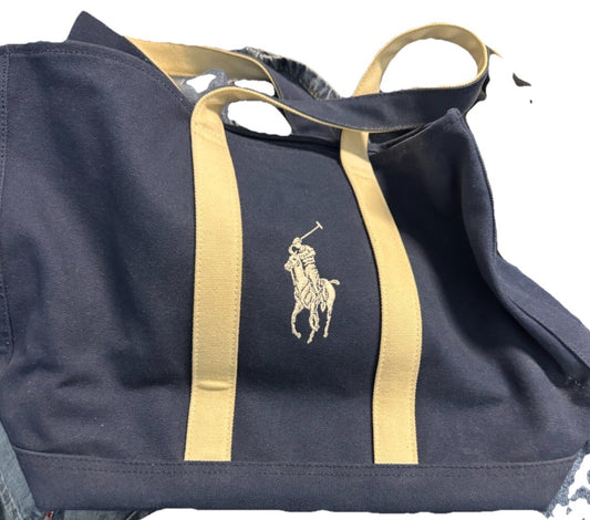 RARE Polo Ralph Lauren US Open Tennis Tote Canvas Big Pony Bag