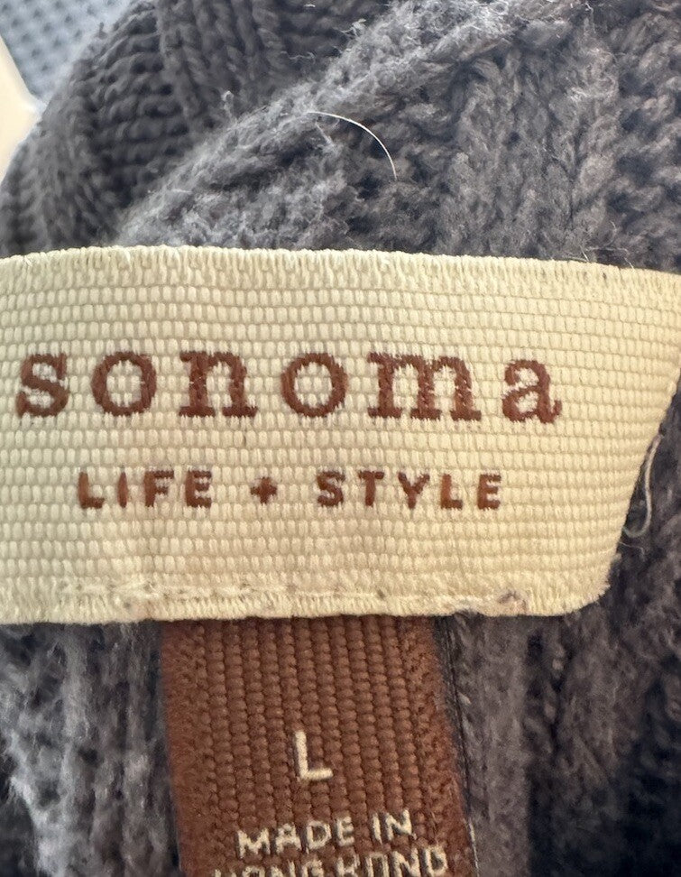 Women's Large Sonoma Goods For Life® Exposed Seaming Mockneck Sweater