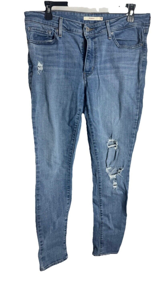 Levi's 711 Women's Jeans Size 31 Skinny Blue Denim Mid-Rise