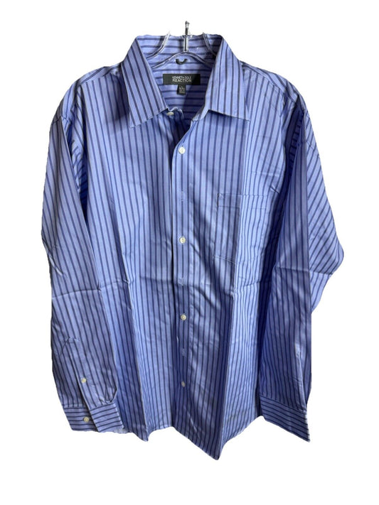Kenneth Cole Button Down Shirt Slim Fit 16-16.5 / 34-35 Size Large