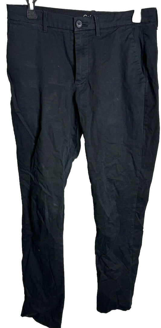 Calvin Klein Black Pants Men 30W x 32L Infinite Slim Fit 4 Way Stretch Flat