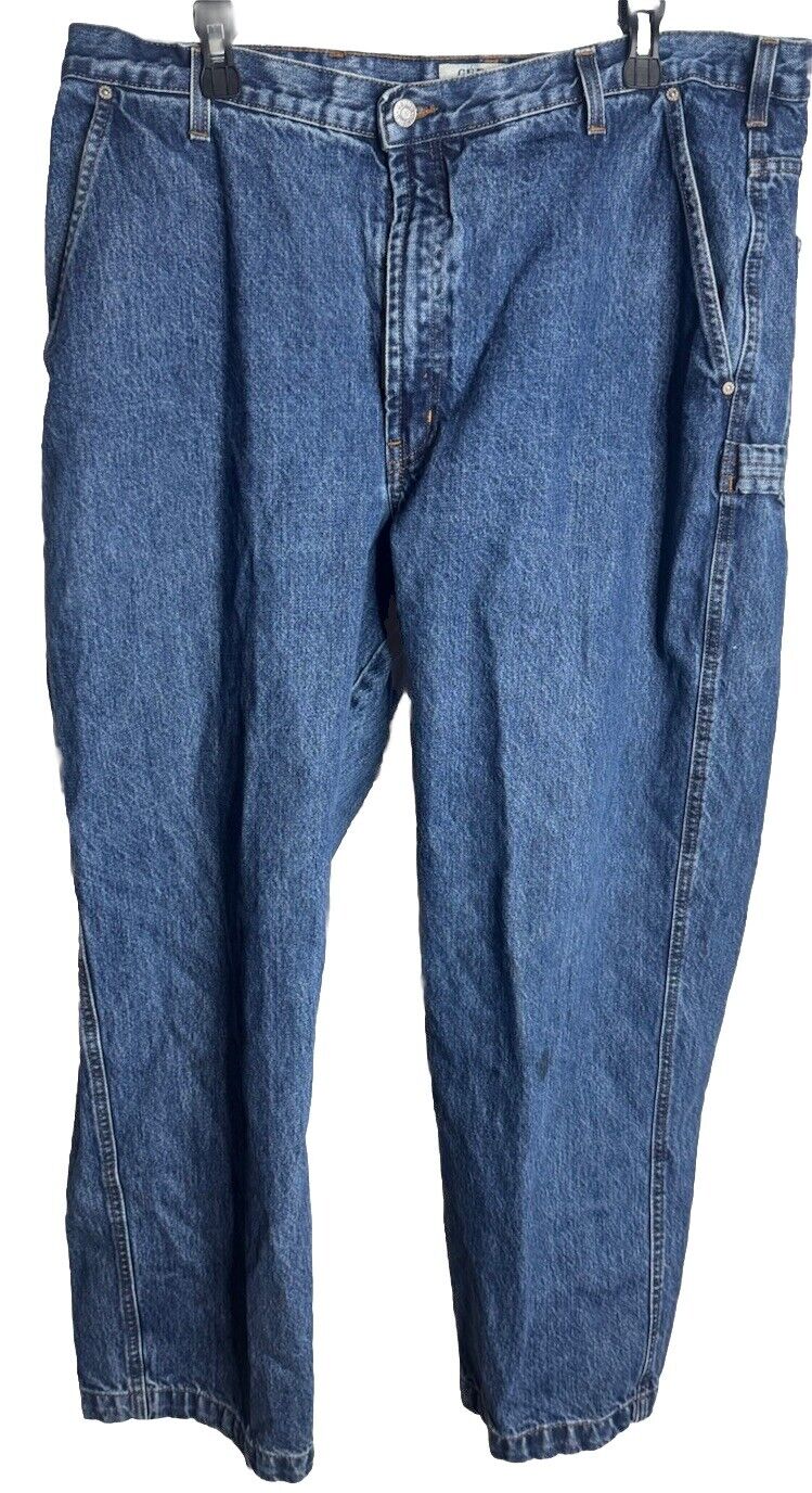 Guess Jeans Dean Relaxed Fit Zip Fly Denim Mens Size 40x32 Light Wash