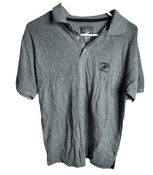 Beverly Hills Polo Club Shirt Mens Medium Short Sleeve