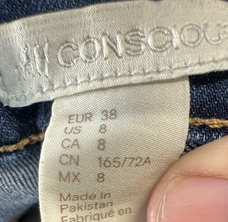 H&M Conscious Blue Jeans Size 8 Womens Pants