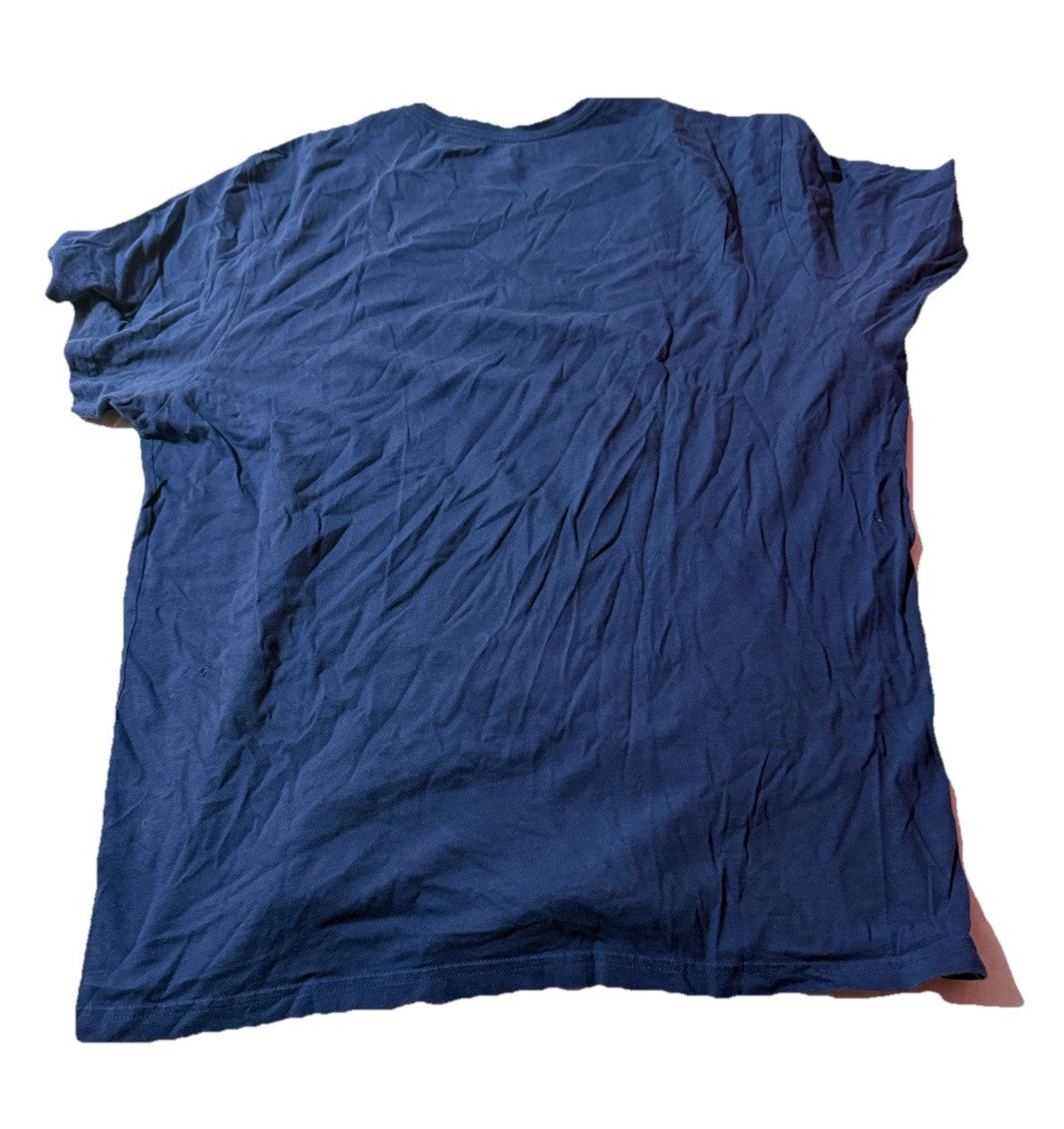 CHAPS T-Shirt Men's L Blue Haven Island Big Print Graphic Tee Cotton