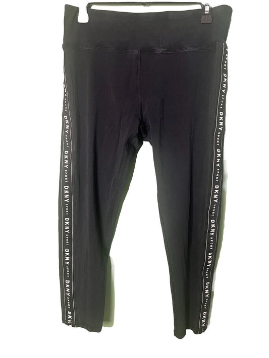 Dkny Sport Womens Leggings Pants Black White Size Large