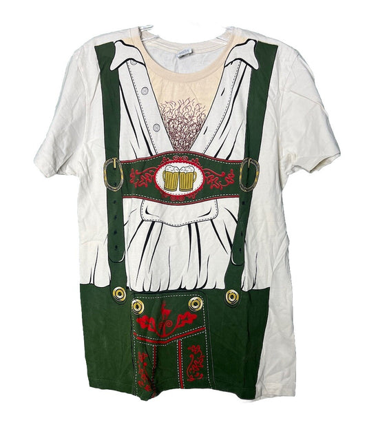 Oktoberfest German Beer Long Sleeve Men's Costume T-Shirt Medium