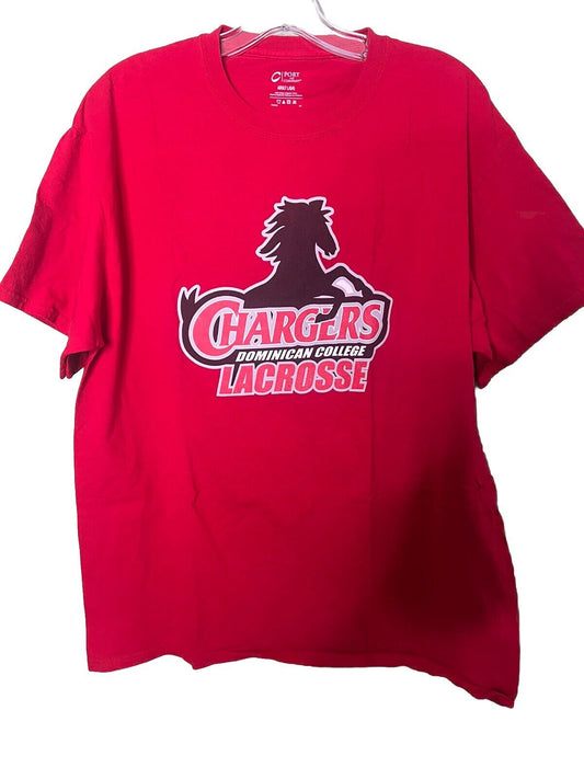 Dominican College Chargers Adult Large Red TShirt