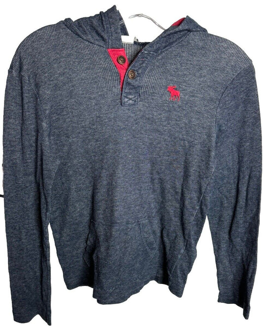 Abercrombie Fitch Boy's Hoodie Shirt Medium Gray