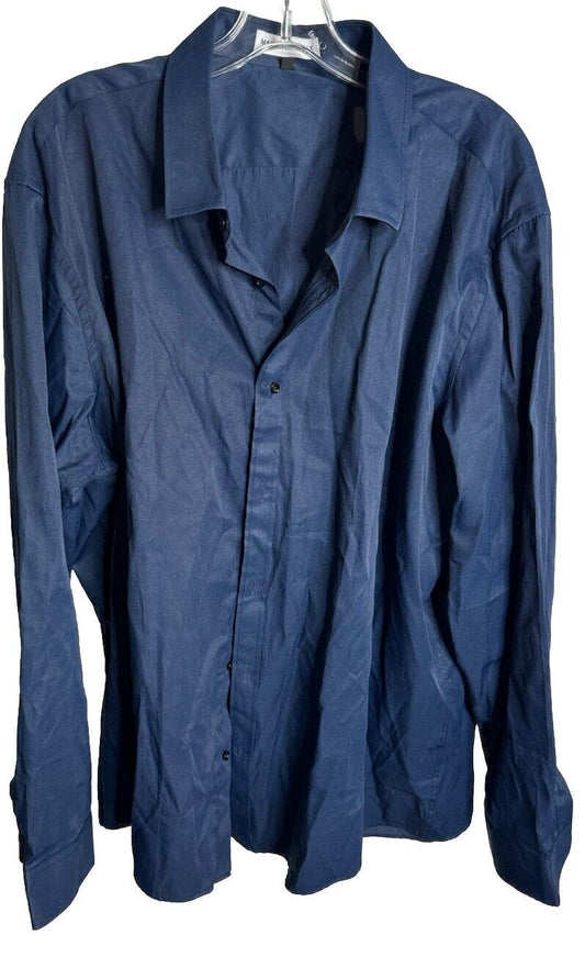 Manwan walk Men's Slim Fit Long Sleeve Button Up Shirt Size XL