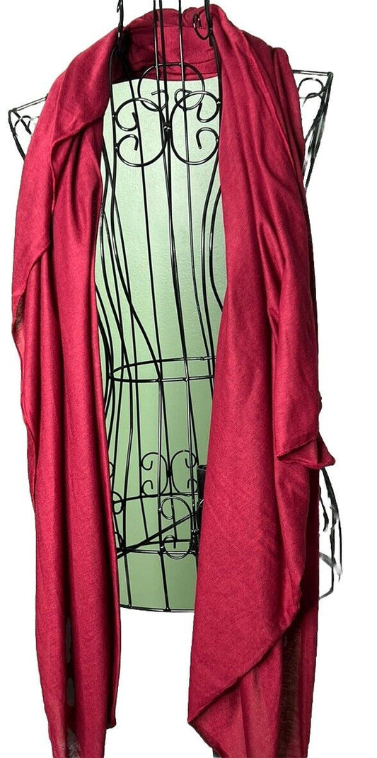 JENNI Jersey solid women's scarf wrap- MAROON