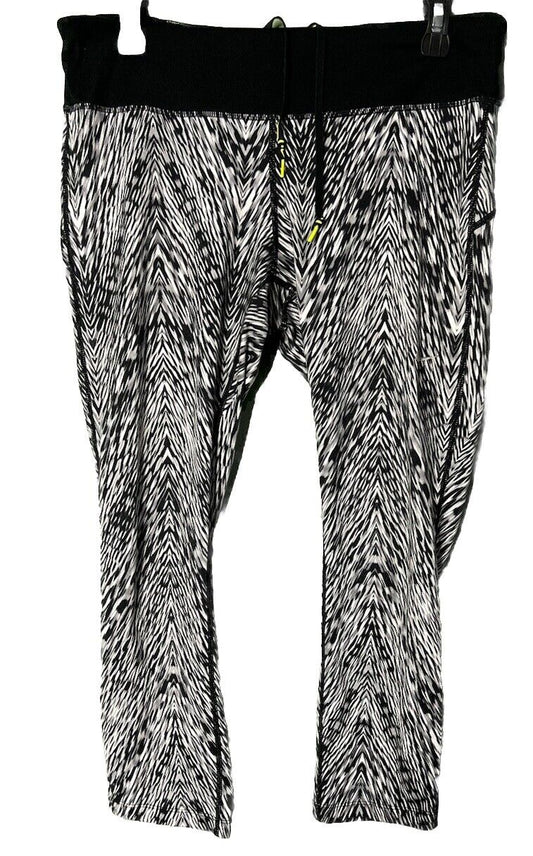 Nike Dri Fit Womens Leggings size Large Black White