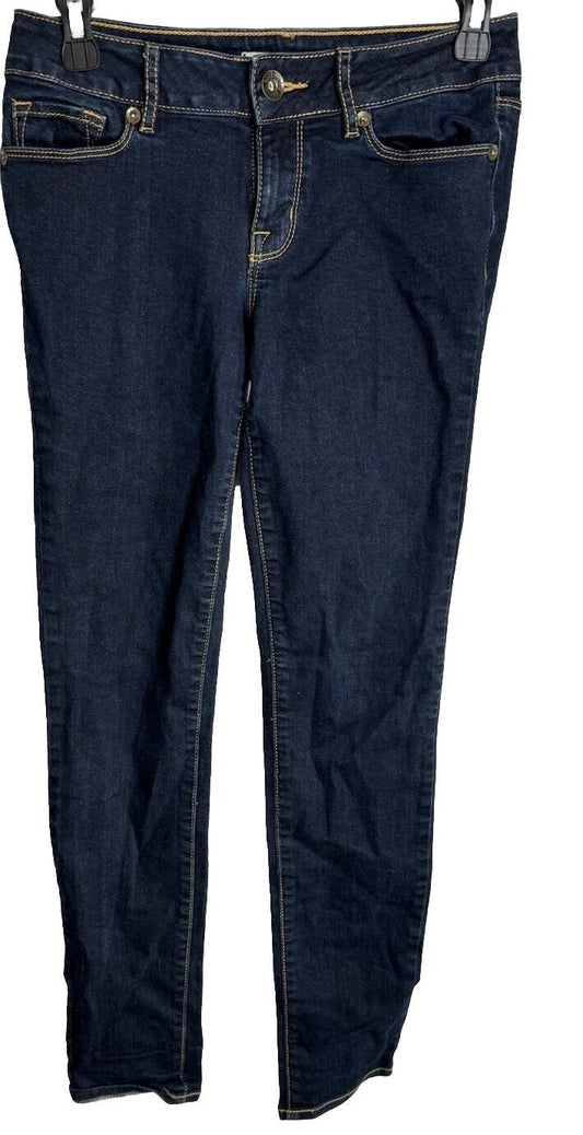 Bullhead Women's Junior Size 3 Blue Low Rise Skinny Dark Wash Stretch Denim Jean