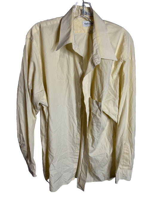 Van Huesen Men s Flex Slim Fit Stretch Long Sleeve 17.5 34/35