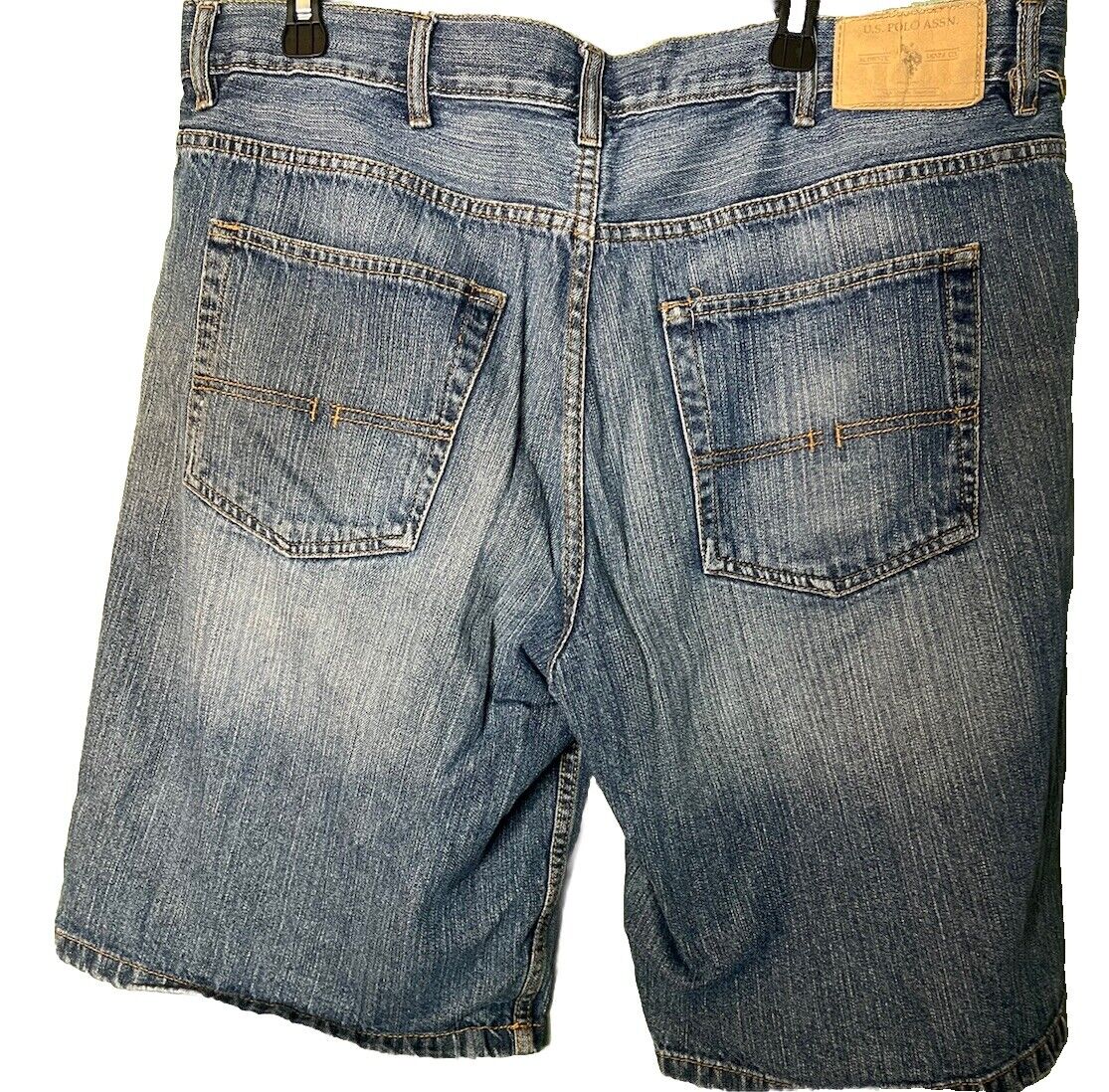 US Polo Assn Shorts Mens 36 Blue Baggy Carpenter Denim