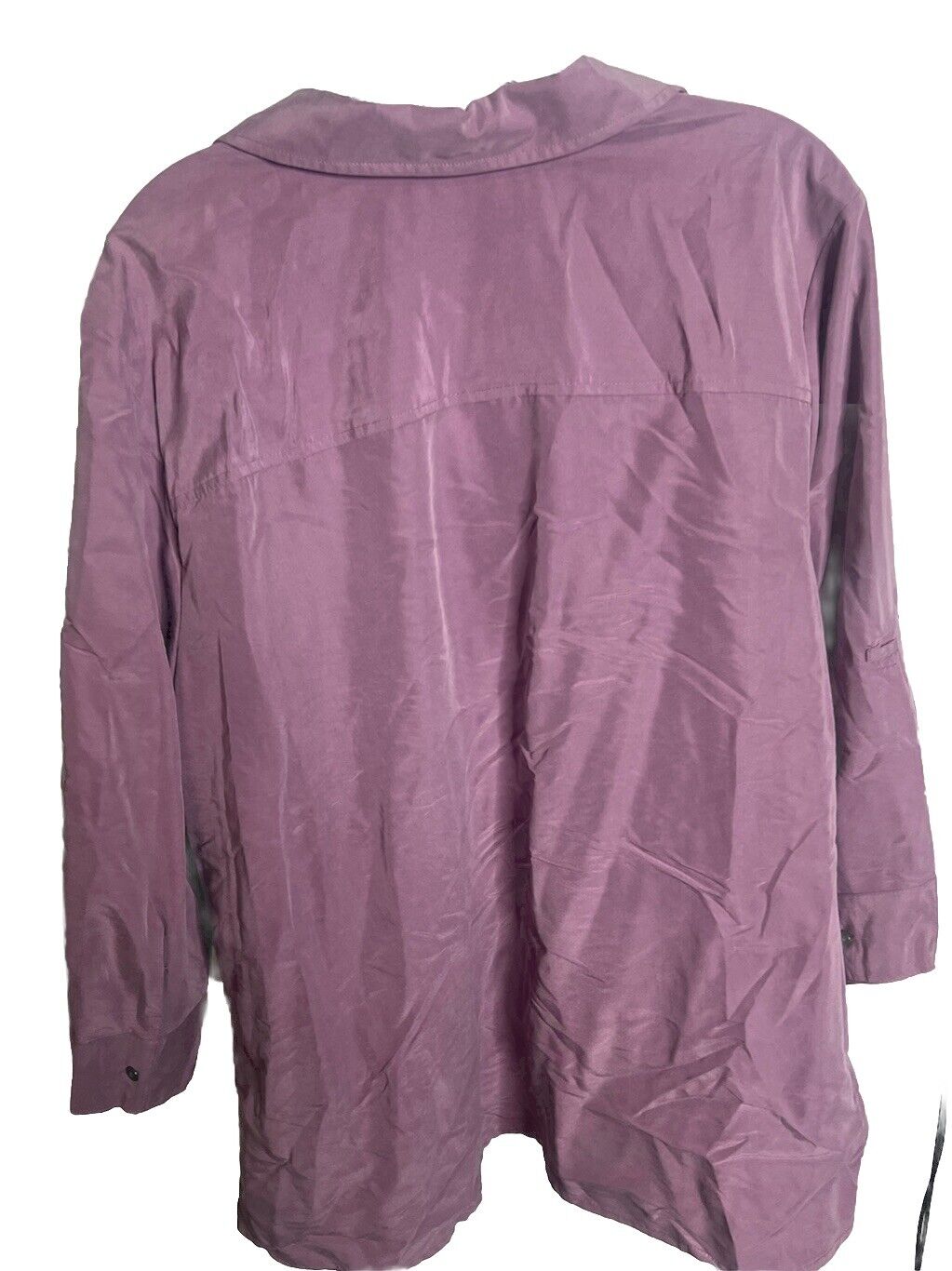 Croft&Barrow Button Sleeve Shirt Top Plus Womens Sz3X