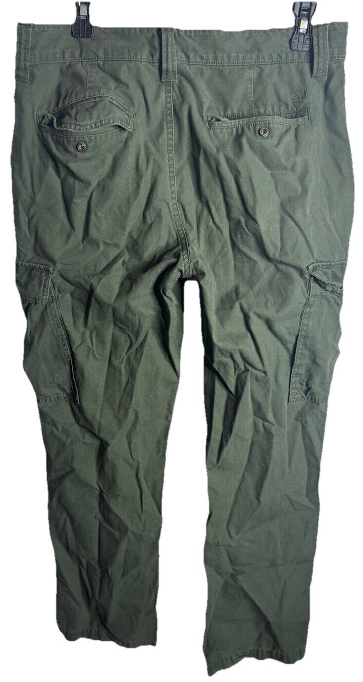 New Timberland Cargo Pants Mens 32 Army Green Straight Ripstop