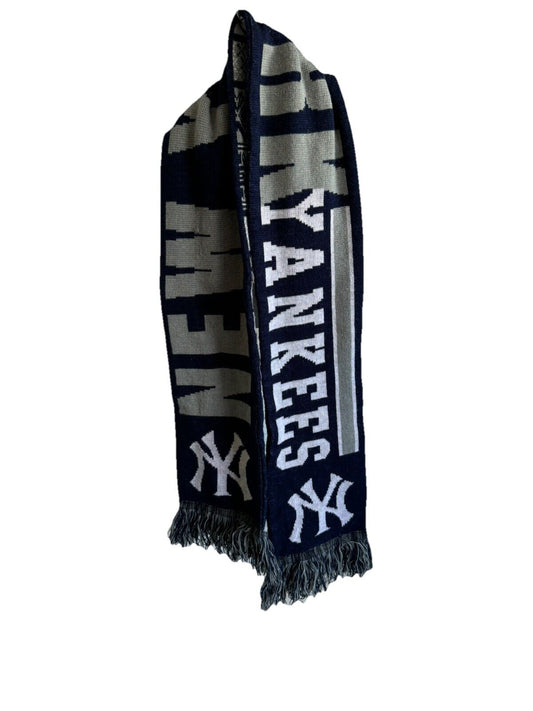 New York Yankees Knit Scarf Reversible Forever Collectibles MLB BASEBALL Fans
