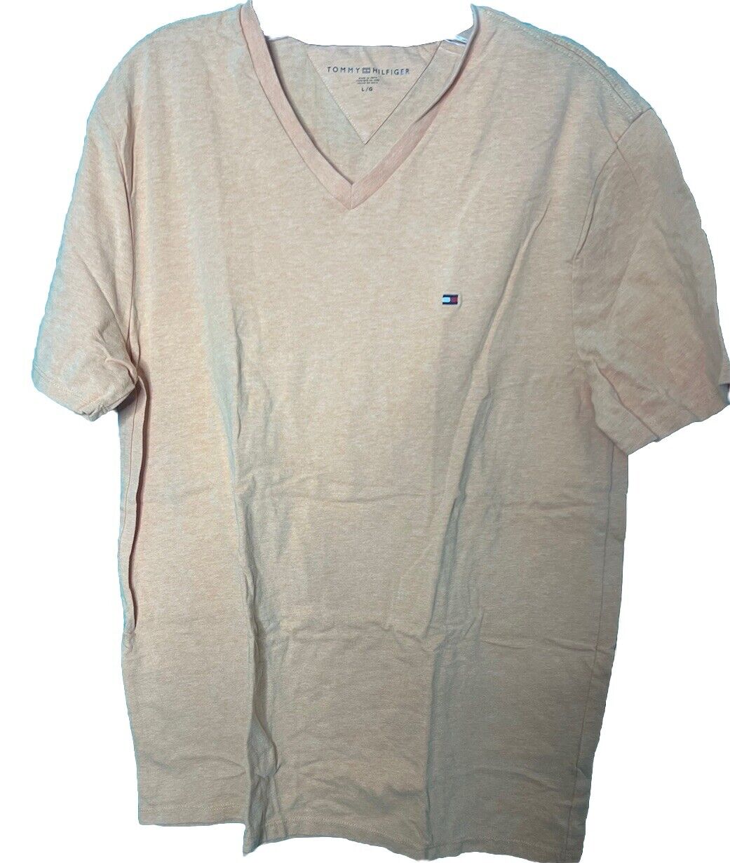 Tommy Hilfiger Men's Size Large T-Shirt Logo Casual Short Sleeve