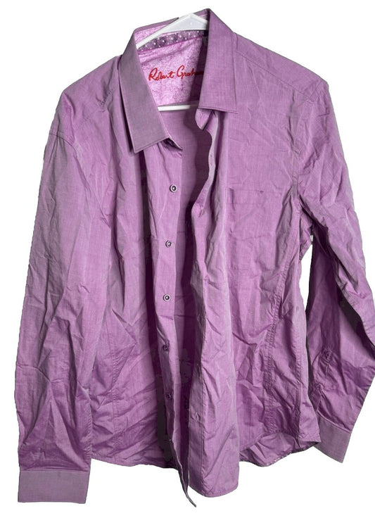 Robert Graham Dress Shirt Men's XL Cotton Button Up