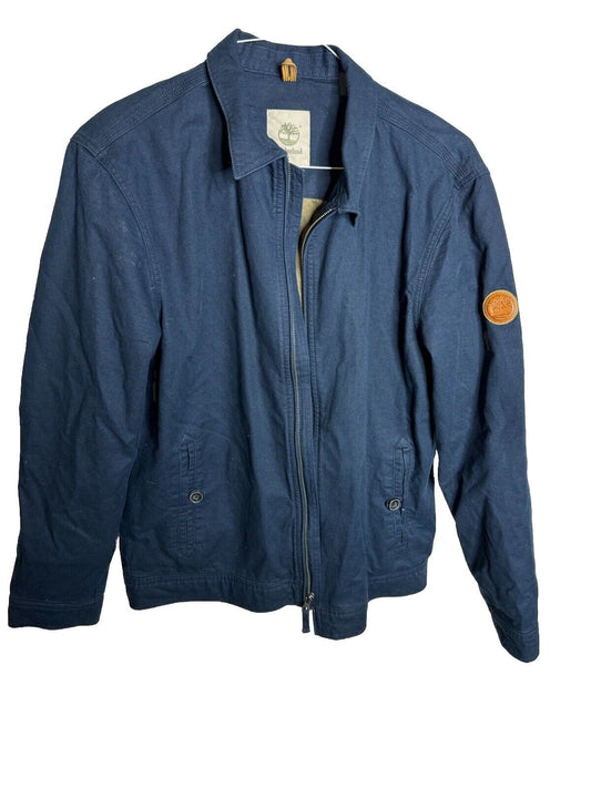 Timberland Mens Jacket Full Zip Long Sleeve Waterproof Size M Cotton