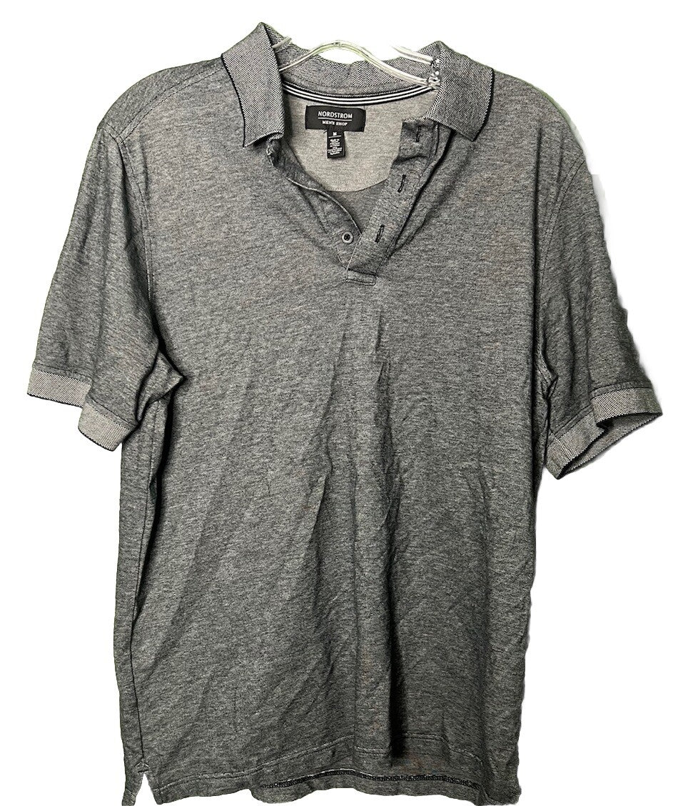 Nordstrom Men's Shop Short Sleeve Polo Shirt Size M w/Collar