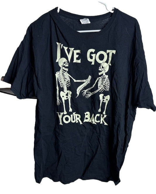Mens Ive Got Your Back T Shirt Funny Stick Figure Support Joke Tee XL