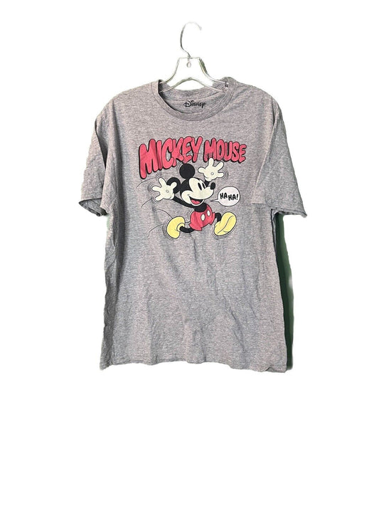 Disney Mickey Mouse Ha Ha! T-shirt Size Large Gray.