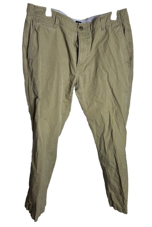 Gap Khaki Pants Mens 34x30 Straight Chino Academy Pants Preppy Cotton NEW