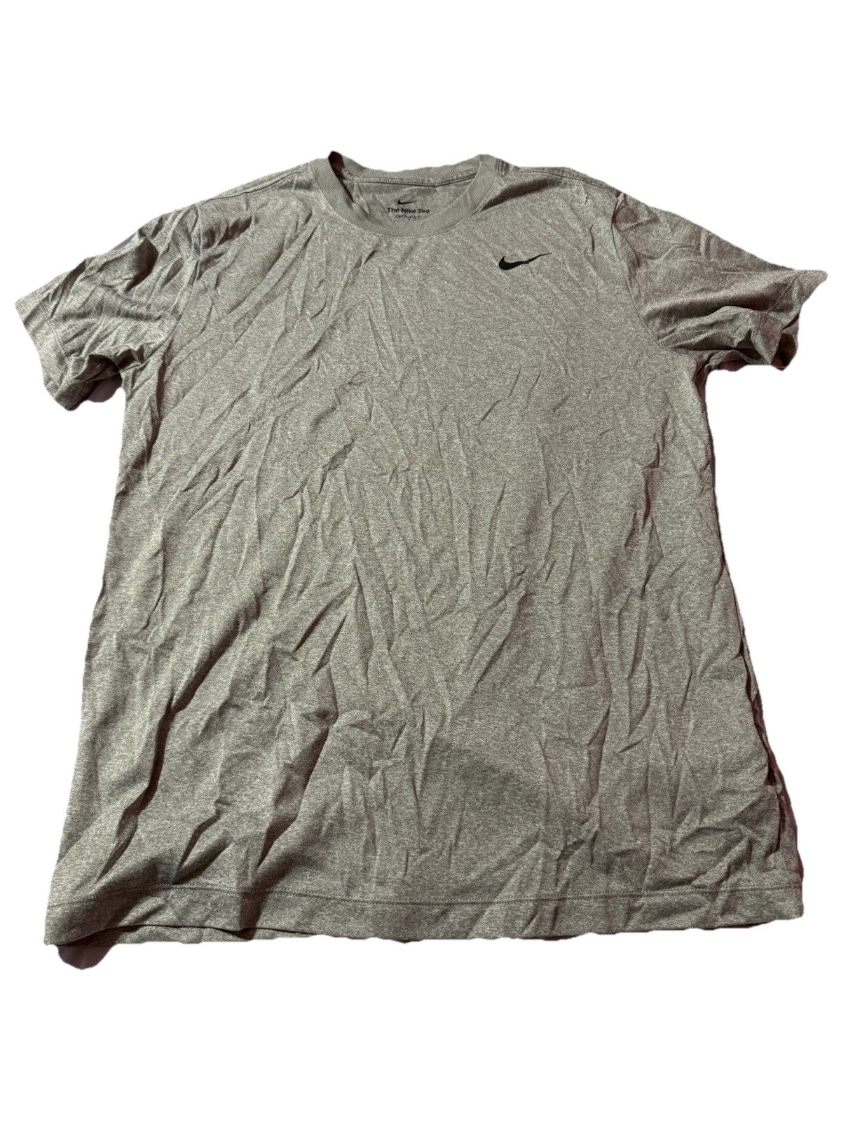 Nike Shirt Men Large Gray Standard Pro Short Sleeve Dri Fit Lightweight Active